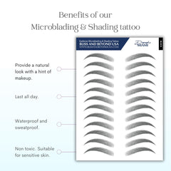 Bliss and Beyond USA brow sticker application demo for easy use