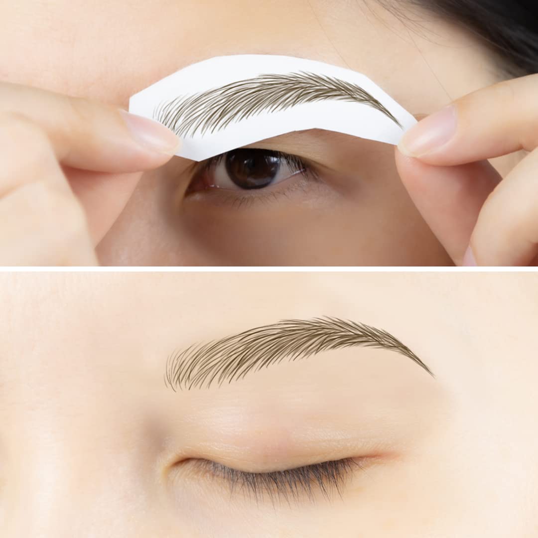 Bliss and Beyond USA eyebrow sticker in Light Brown for quick daily brow enhancement