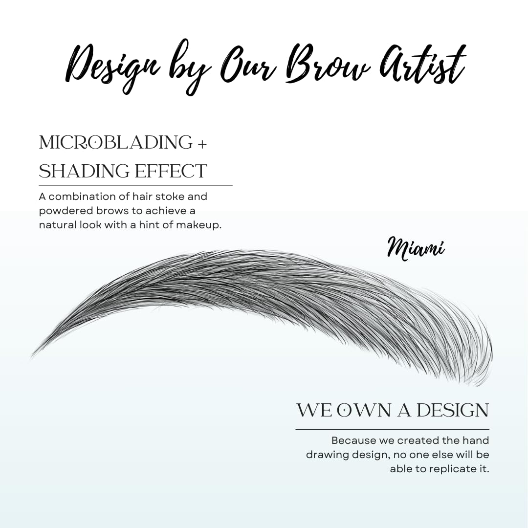 Bliss and Beyond USA brow tattoo sticker natural look on skin for bald spots