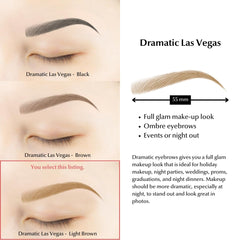 Bliss and Beyond USA natural brow look close-up highlighting realistic definition.