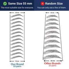 Bliss and Beyond USA non-toxic brow kit with skin-safe application example.
