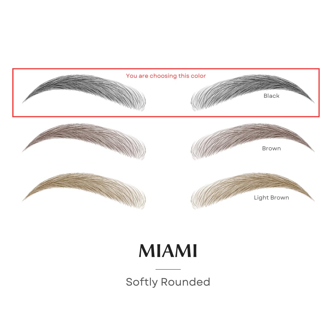 Bliss and Beyond USA eyebrow sticker on eye shows natural look with secure adhesion
