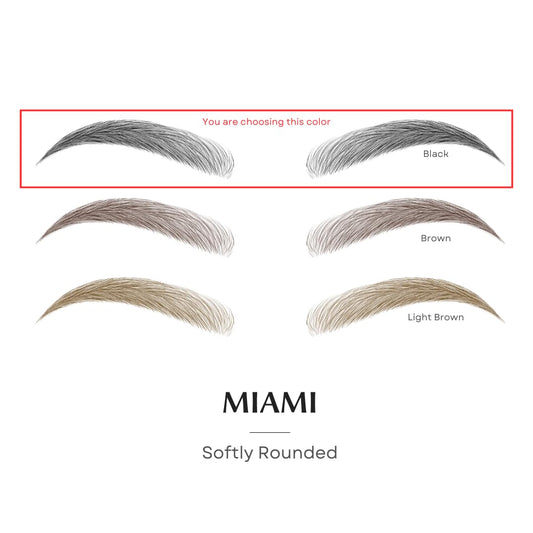 Bliss and Beyond USA eyebrow sticker on eye shows natural look with secure adhesion