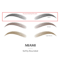 Bliss and Beyond USA eyebrow sticker on eye shows natural look with secure adhesion