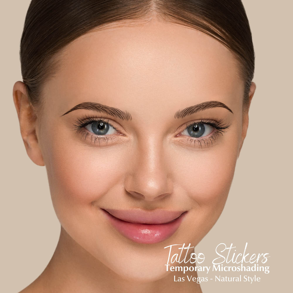 Bliss and Beyond USA waterproof eyebrow stickers provide smudge-free wear.