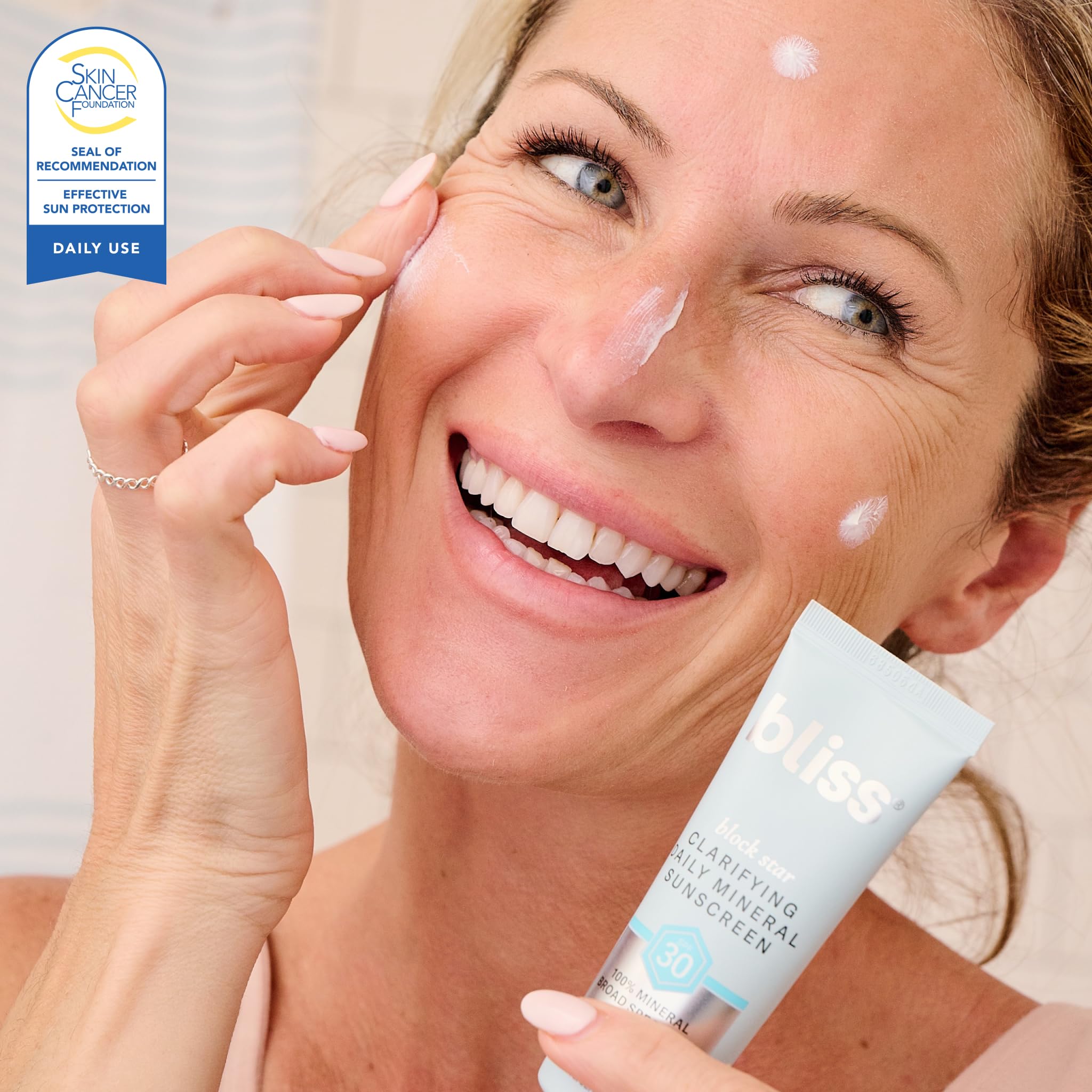 Salicylic acid in Bliss Block Star for smoother skin texture