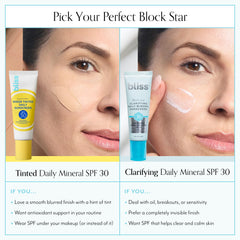 Witch hazel in Block Star tones pores and clarifies skin
