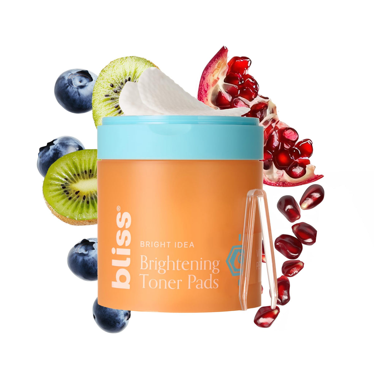 Bliss Bright Idea toner pads packshot showing ready-to-use brightness on-the-go
