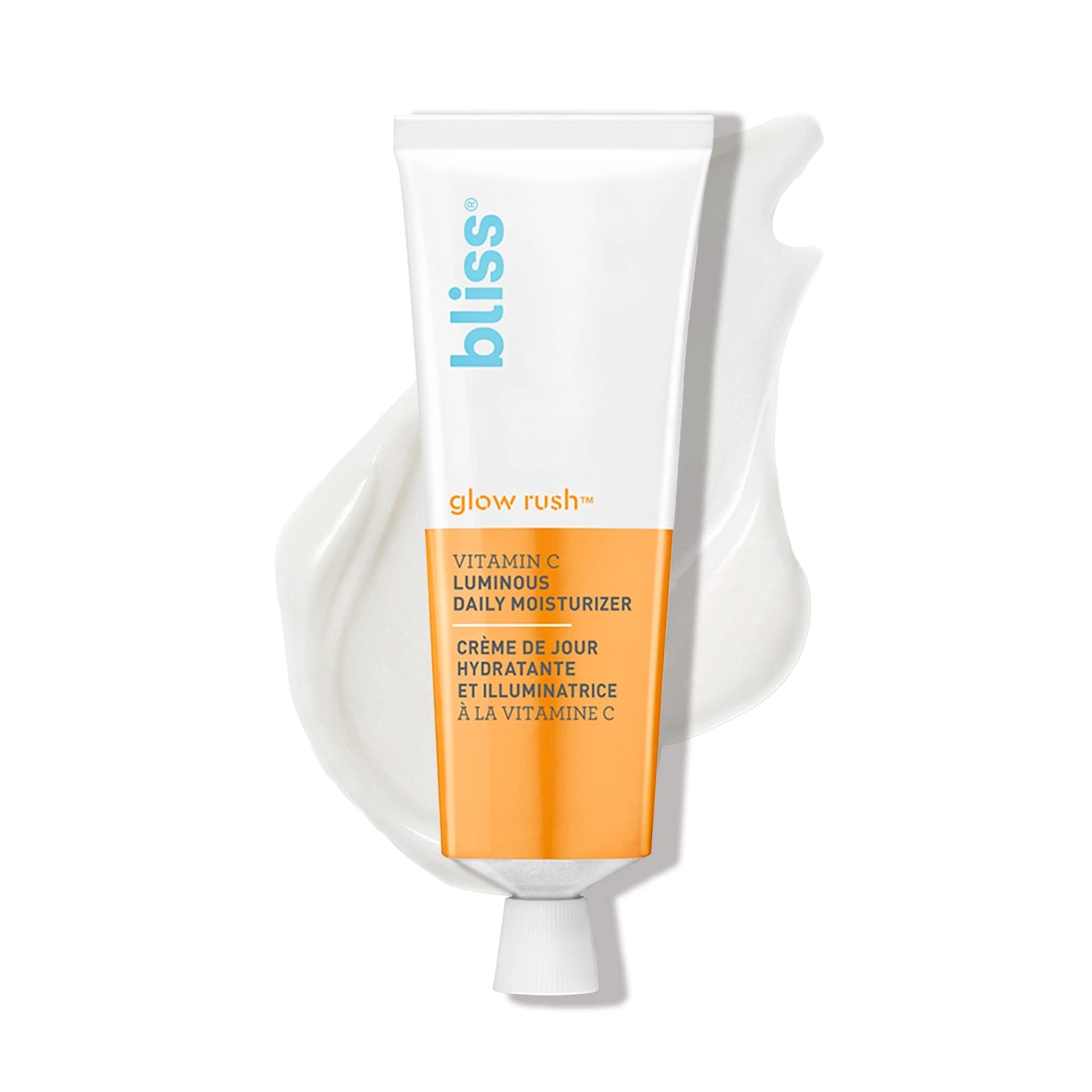 Bliss Glow Rush jar front view, hydrating daily moisturizer for radiant skin