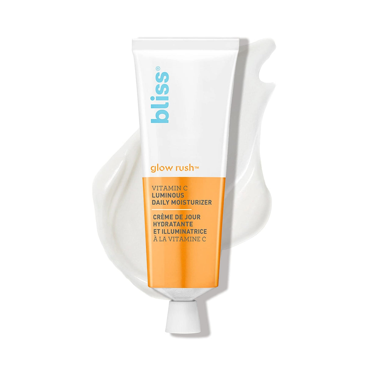Bliss Glow Rush jar front view, hydrating daily moisturizer for radiant skin
