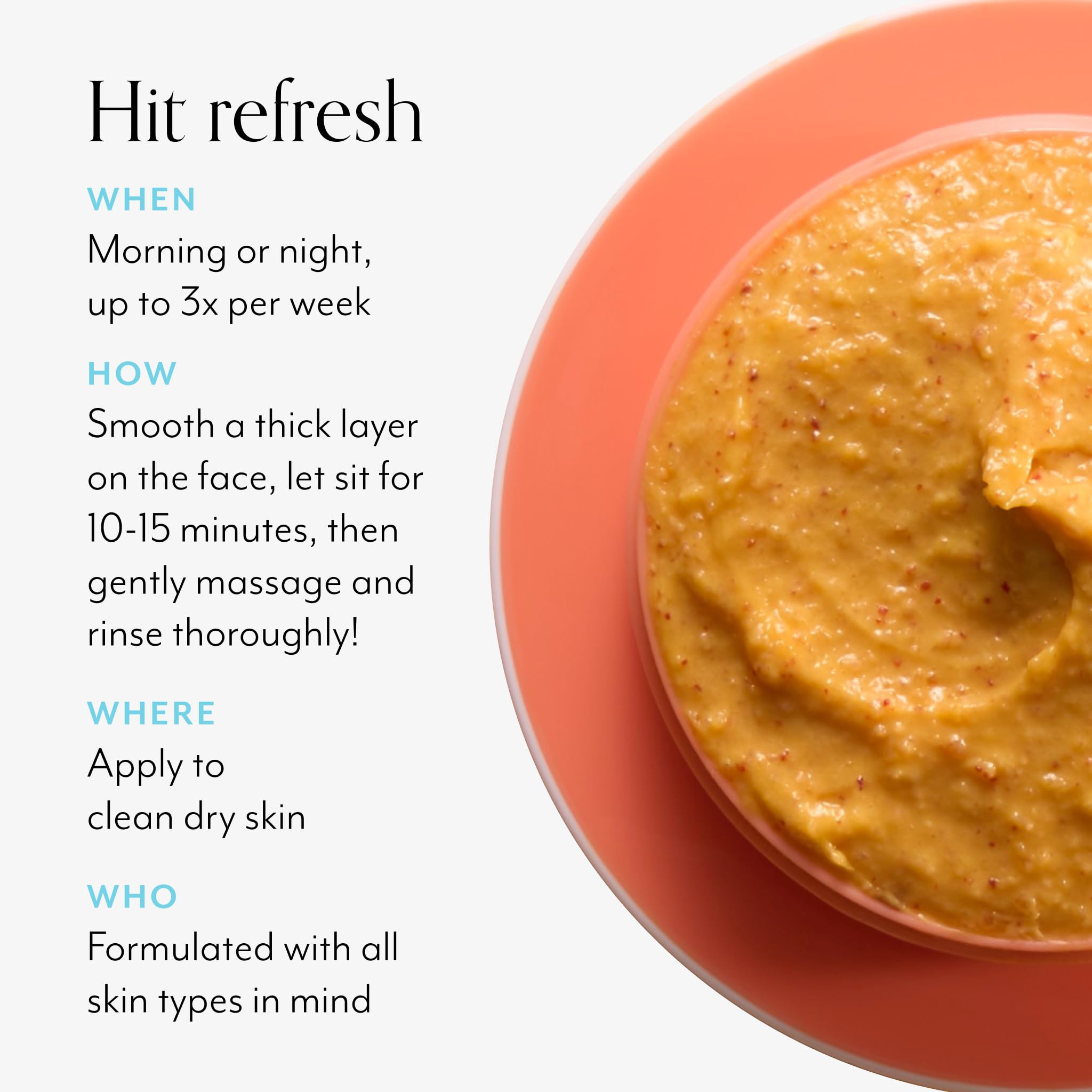 Bliss Prebiotics and Hyaluronic Acid ingredients closeup emphasize hydration