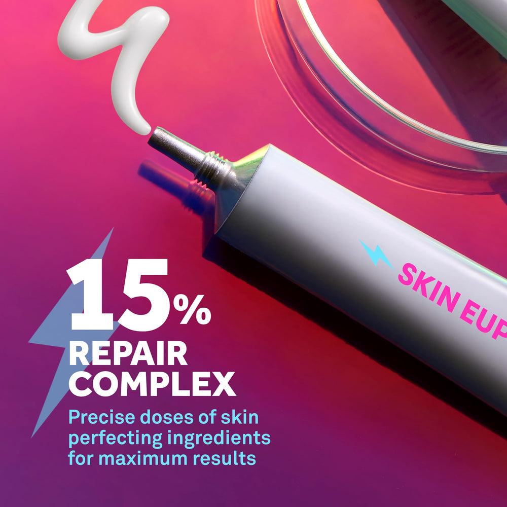 Close-up of Bliss Skin Euphoria serum dispenser showing precise dosage.
