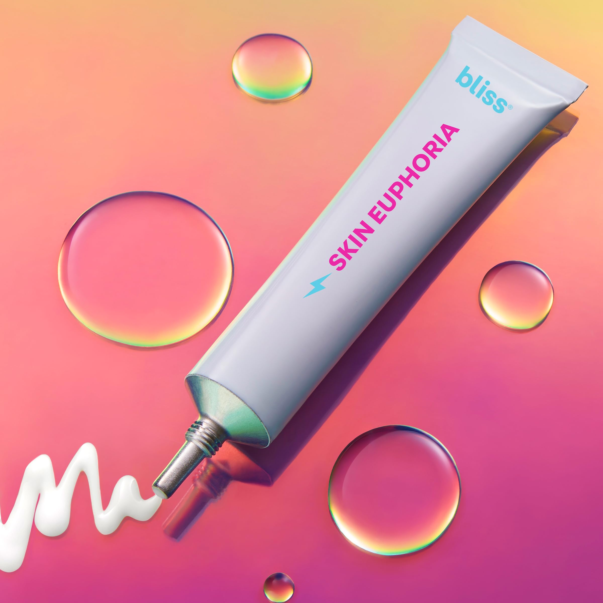 Gentle massage motion with Bliss Skin Euphoria serum for daily care.