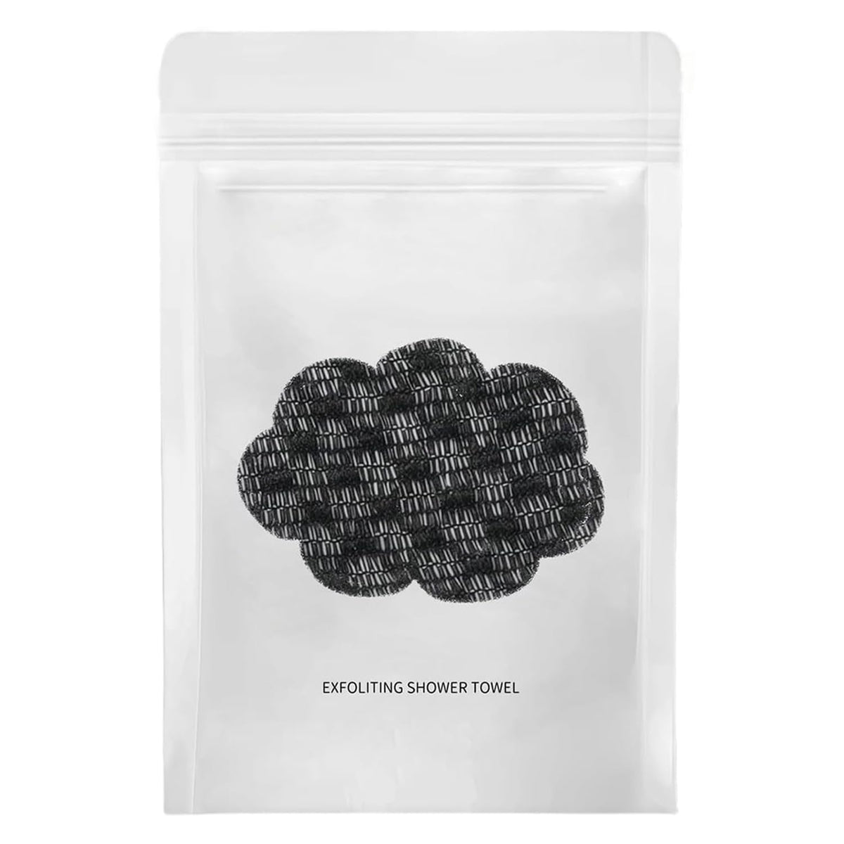 Blissal Exfoliating Shower Towel offers full-body coverage for efficient cleansing and exfoliation.