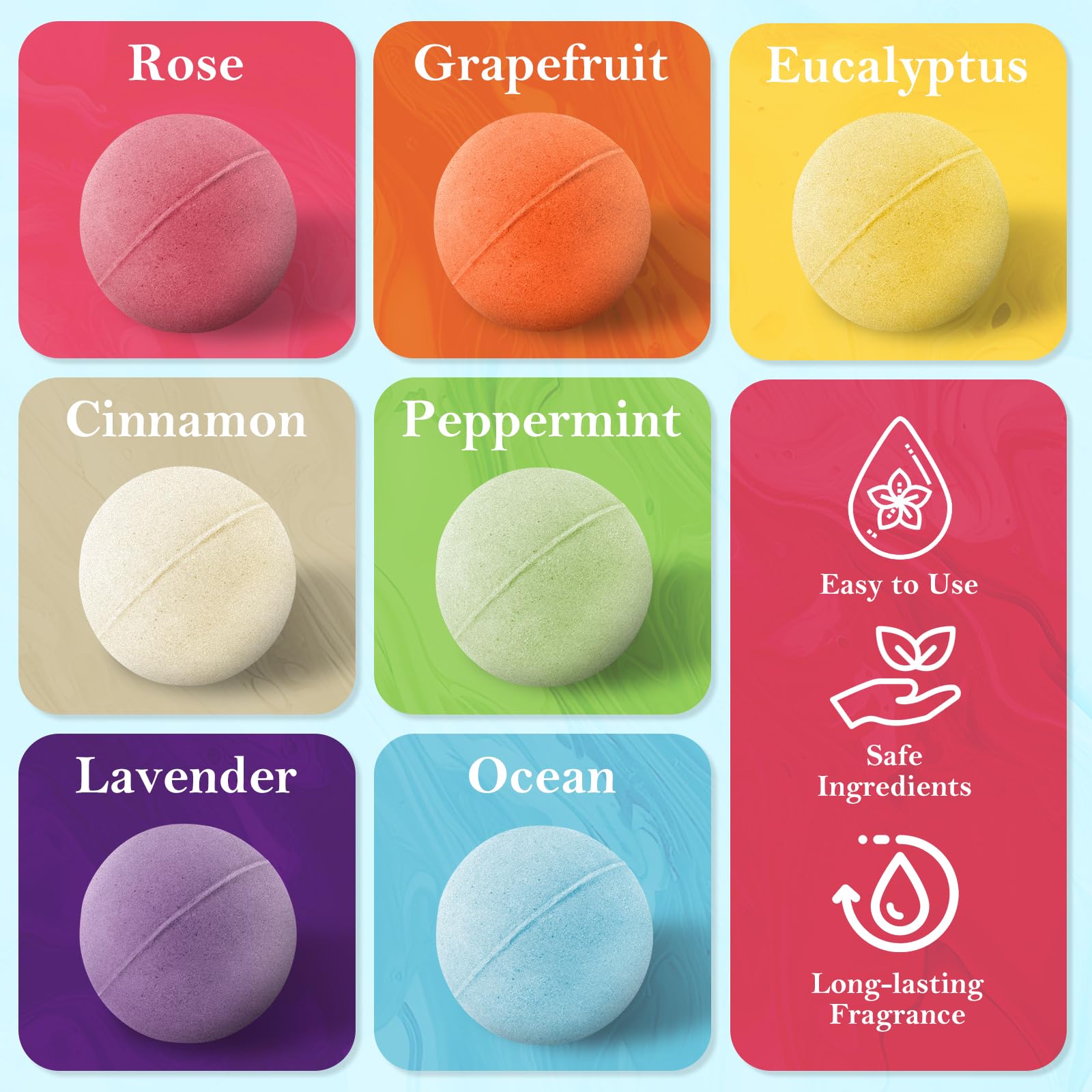 BlissfulOasis gift-packaging bath bombs ready for holidays or special occasions.