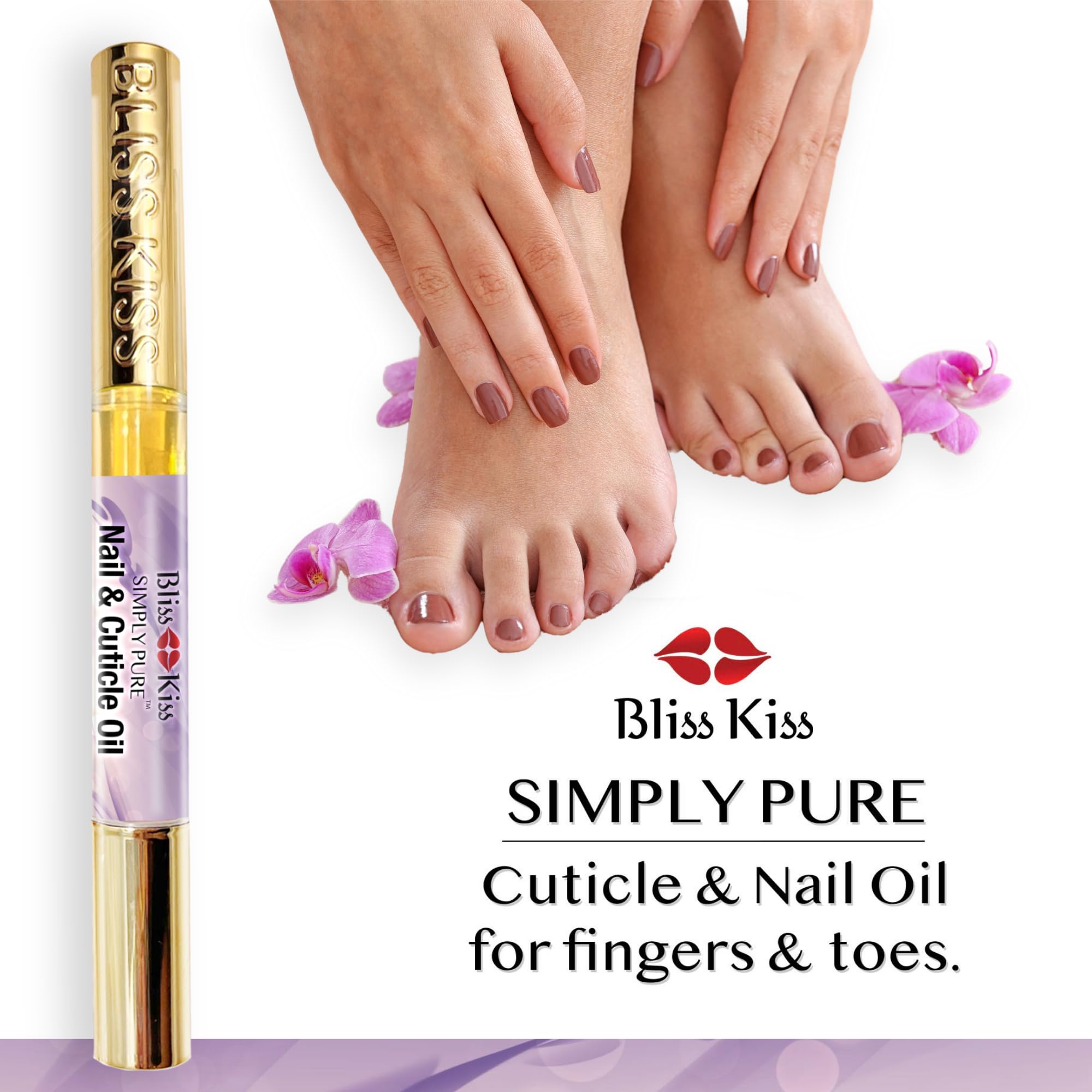 Mess-free Bliss Kiss nail care pen for daily routines.