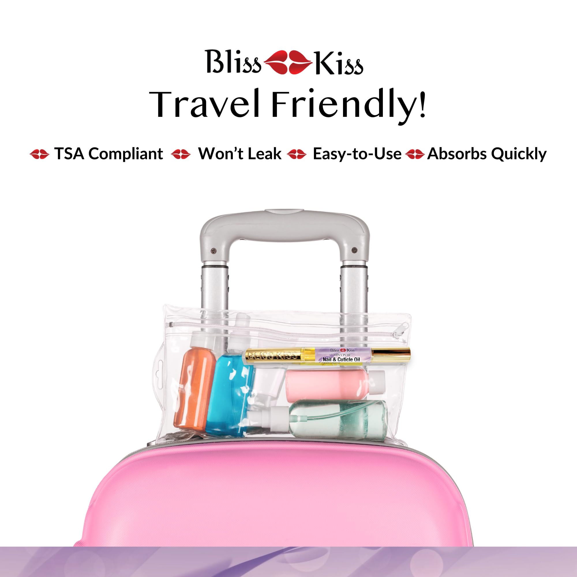Nails after gels or acrylics treated with Bliss Kiss for conditioning.