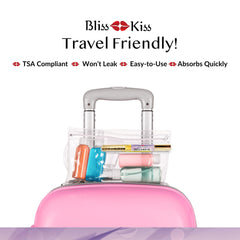 Nails after gels or acrylics treated with Bliss Kiss for conditioning.