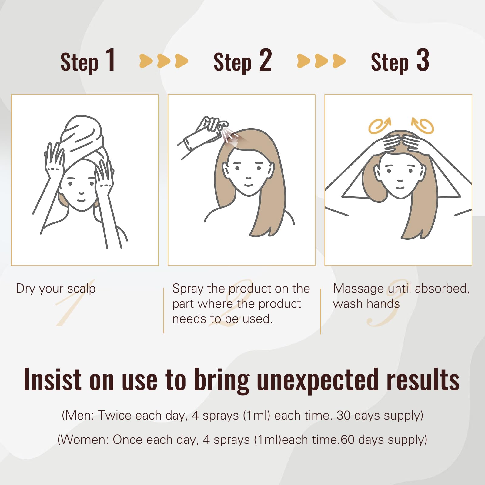 BLISSMATE women's thinning hair solution supports a clean scalp routine.