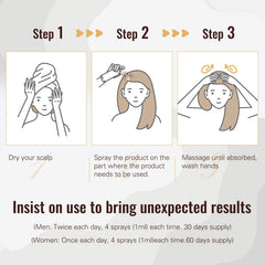 BLISSMATE women's thinning hair solution supports a clean scalp routine.
