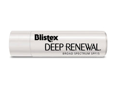 Blistex Deep Renewal SPF 15 lip balm for sun protection on lips.