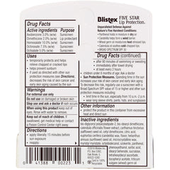 Blistex Five Star Lip Protection SPF 30 pack shot highlights value pack