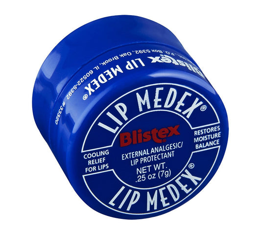 Blistex Lip Medex 7ml jar for fast cooling relief and moisture balance on sore lips