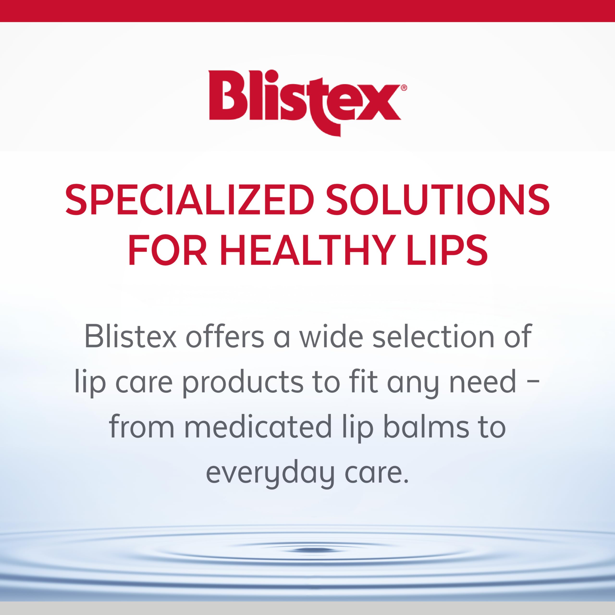 Blistex Medicated Mint lip balm with menthol fragrance offers refreshing feel.