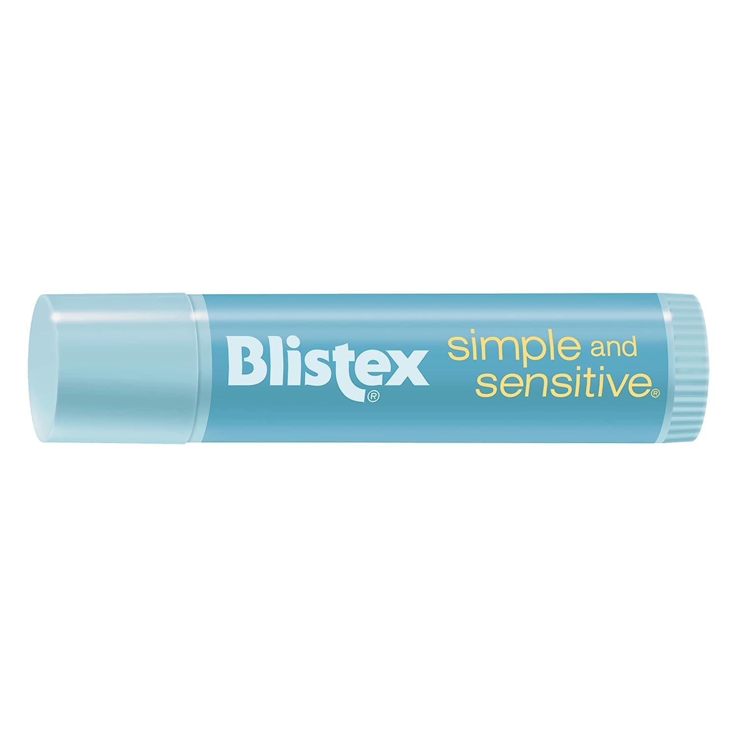 Blistex Simple and Sensitive lip moisturizer texture emphasizes lightweight, fast absorption for comfortable all-day wear.
