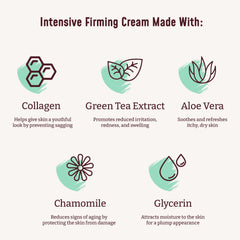 BLOOM collagen body cream tub focusing on firming and plumping the skin