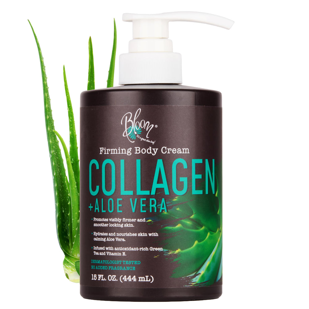 BLOOM IT'S A GREAT SKIN DAY collagen-cream-jar for smoother, firmer-looking skin.