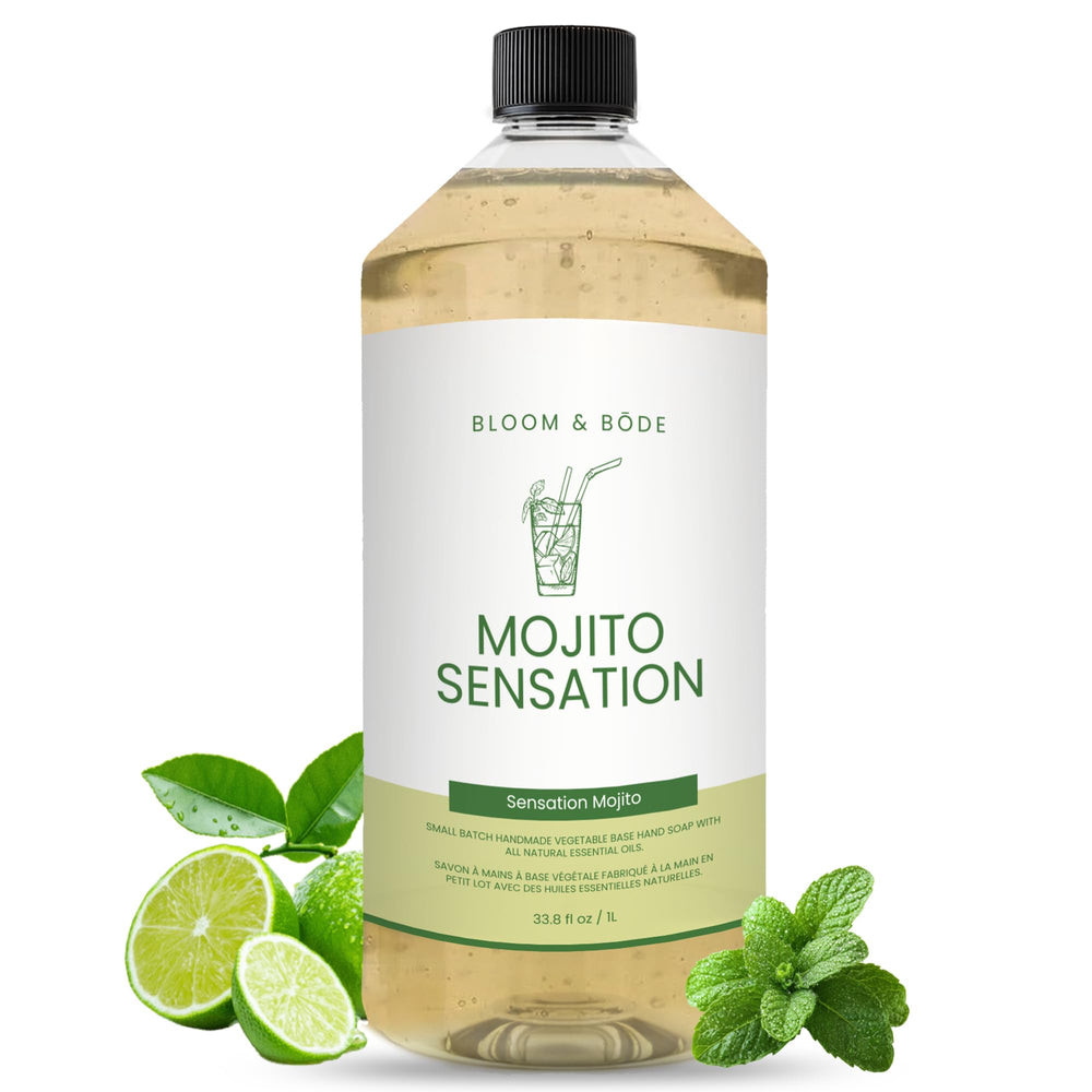 Bloom & Bōde Mojito Sensation bottle pump for luxurious moisturizing handwashing.