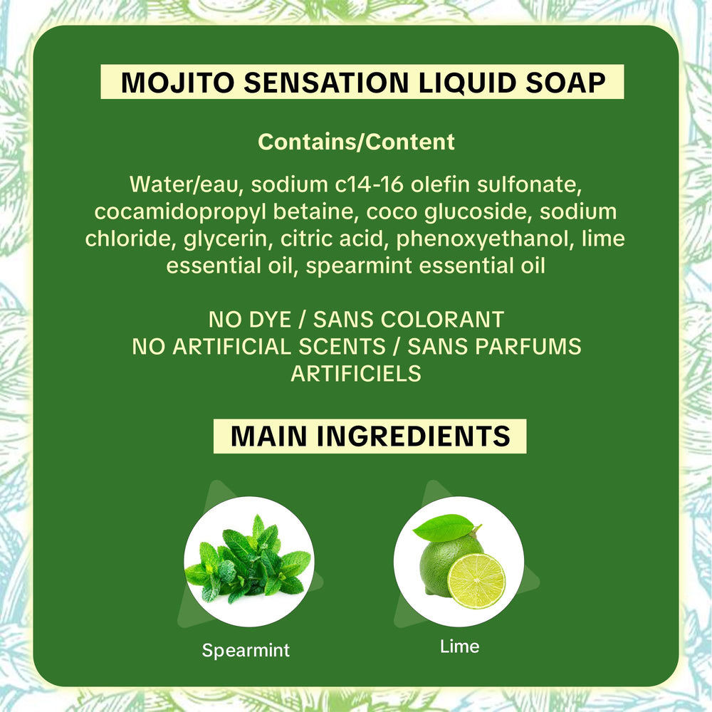 Luxurious bathroom setup featuring Bloom & Bōde Mojito Sensation hand wash.