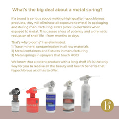 Bloome packaging unboxing hints premium, USA-made skincare