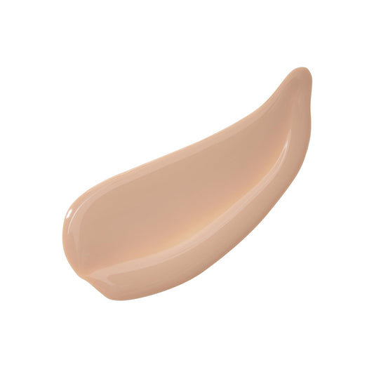 Bloomeffects Tulip Dew Sunscreen Serum swirl on skin reveals dewy glow.
