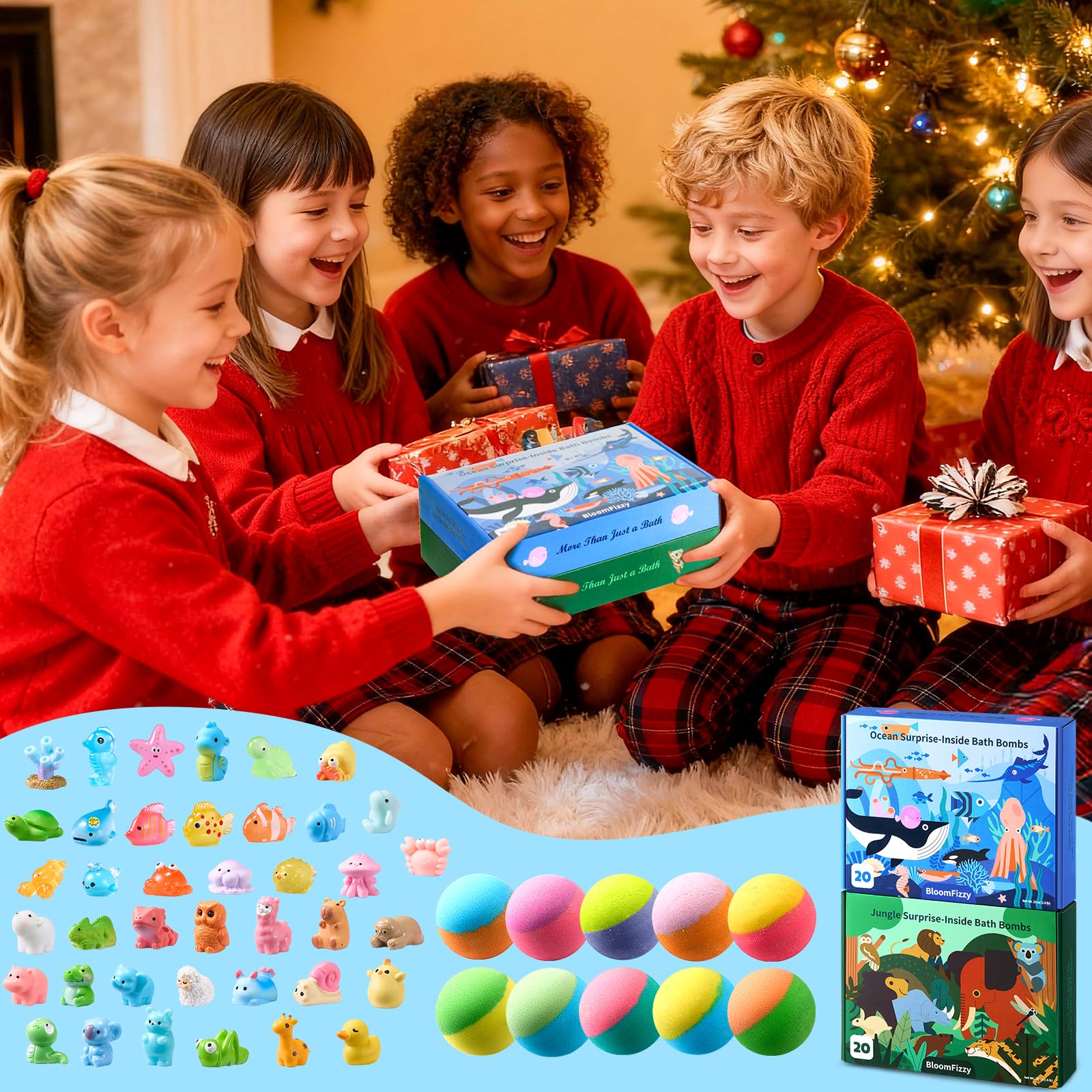 BloomFizzy gift-ready set ideal for birthdays and holidays
