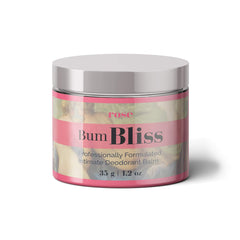 Bloomsdays Bum Bliss rose balm applied for instant odor neutralization.