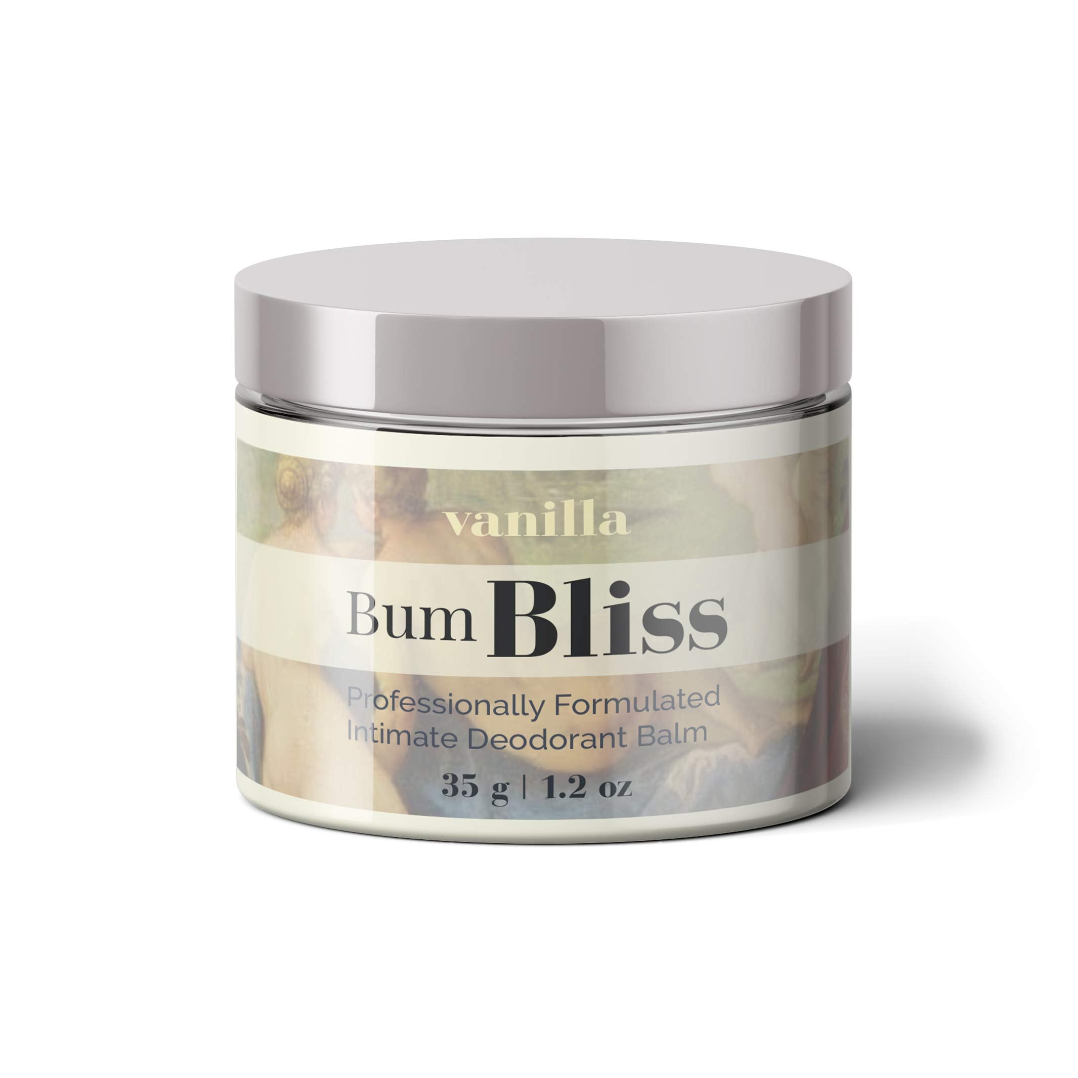 Bloomsdays Bum Bliss vanilla balm jar neutralizes odor on contact.