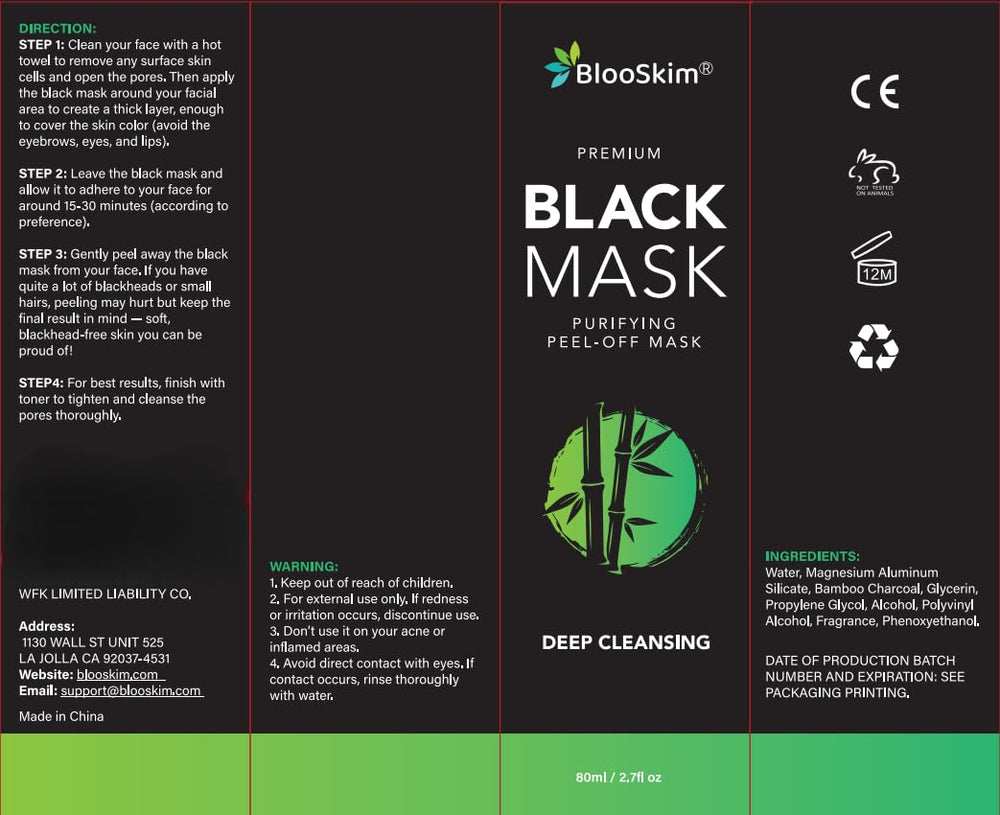 Blooskim botanical formula closeup conveys refreshing skincare experience