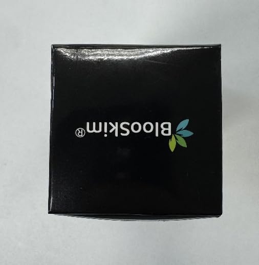 Blooskim bottle with charcoal formula emphasis on purifying benefits