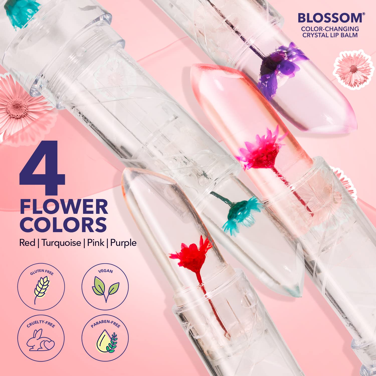 Blossom lip care range invites exploration beyond lips.