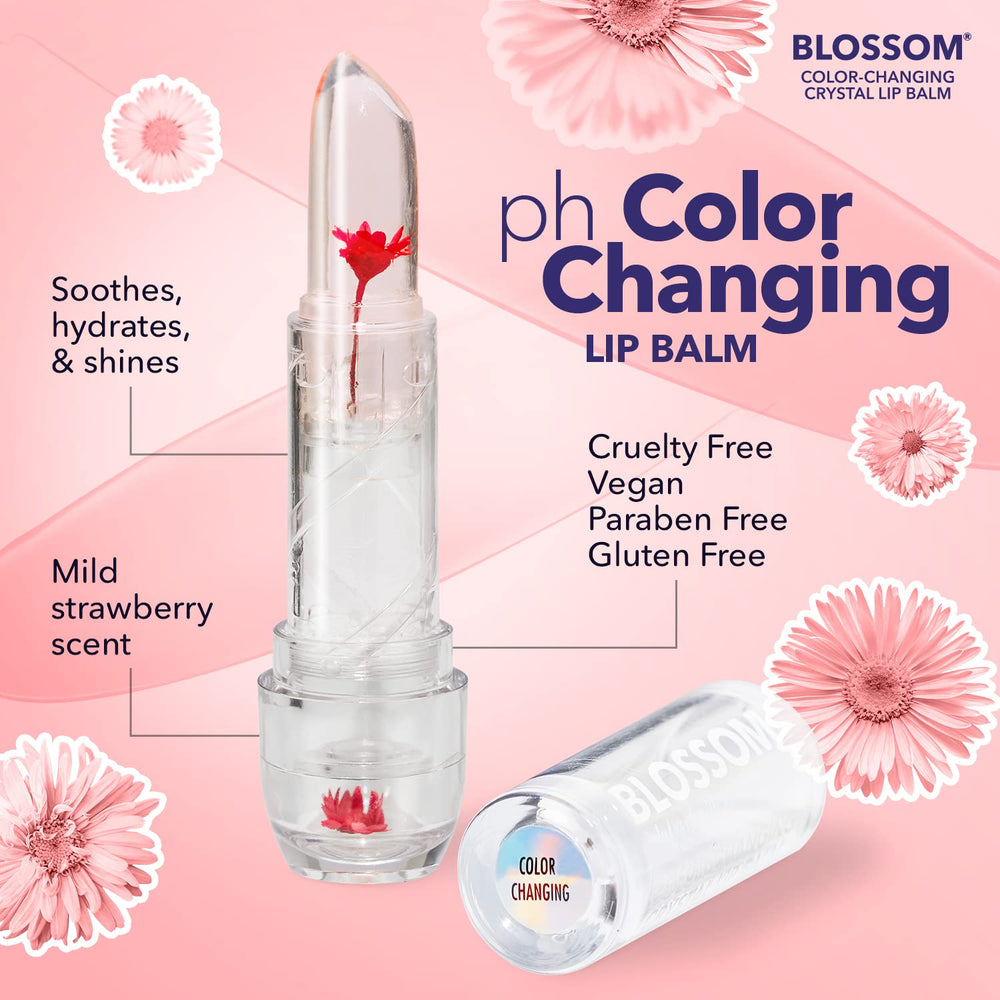 Blossom two-pack gift set featuring red and blush balms.