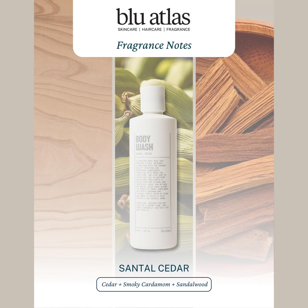 Blu Atlas Body Wash Bottle Pump—convenient daily use.