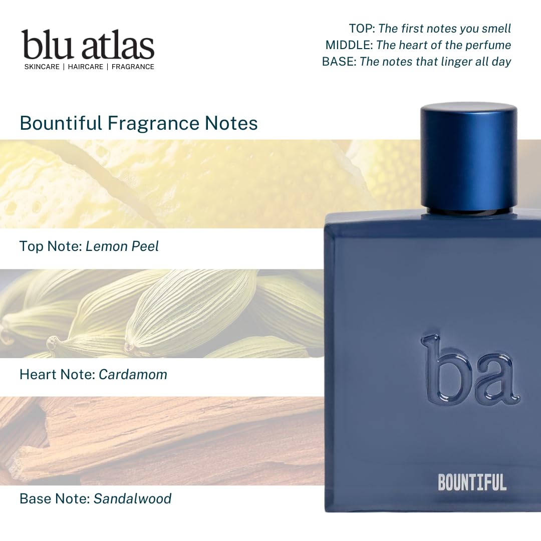 Blu Atlas Bountiful packaging closeup highlights premium, dye-free design.