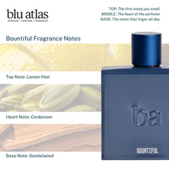 Blu Atlas Bountiful packaging closeup highlights premium, dye-free design.