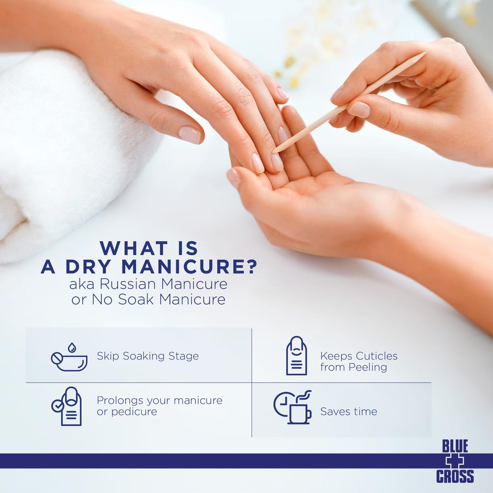 Blue Cross Cuticle Remover Cream with lanolin nourishing nail beds