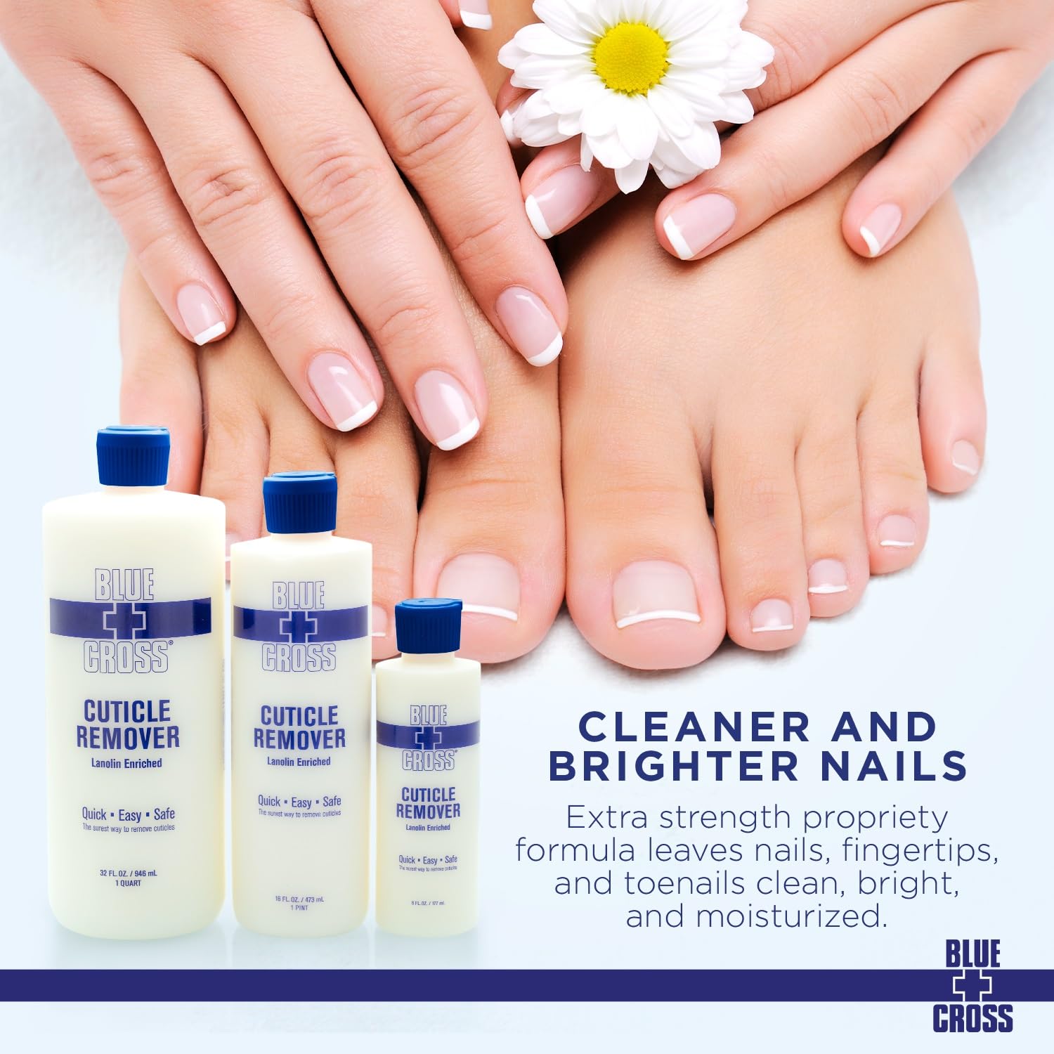 Blue Cross Lanolin-infused cuticle treatment nourishes nail beds.