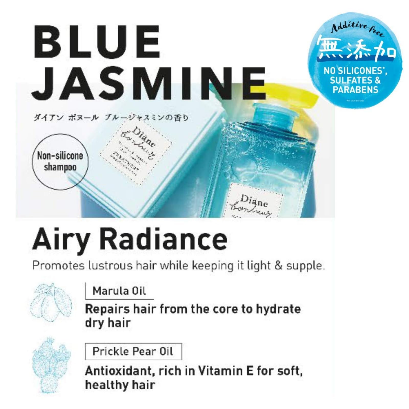 Blue Jasmine fragrance notes hint at a fresh daily scent.