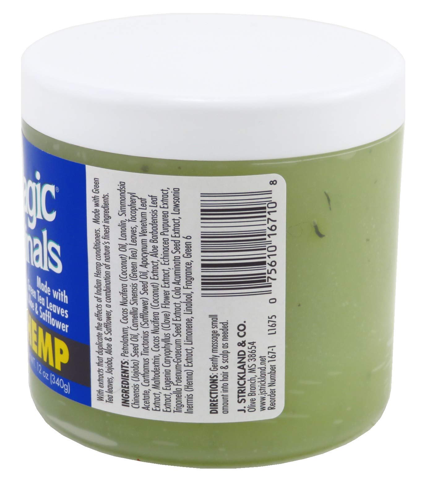Blue Magic Organics Indian Hemp three-pack on shelf; ideal for routine conditioning.
