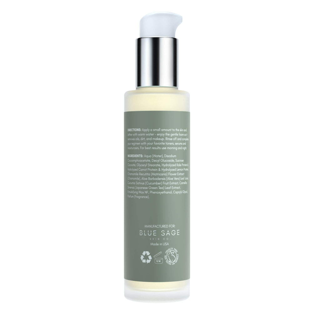 Blue Sage Kale Milky Cleanser urban scene suggesting a fresh start to the day